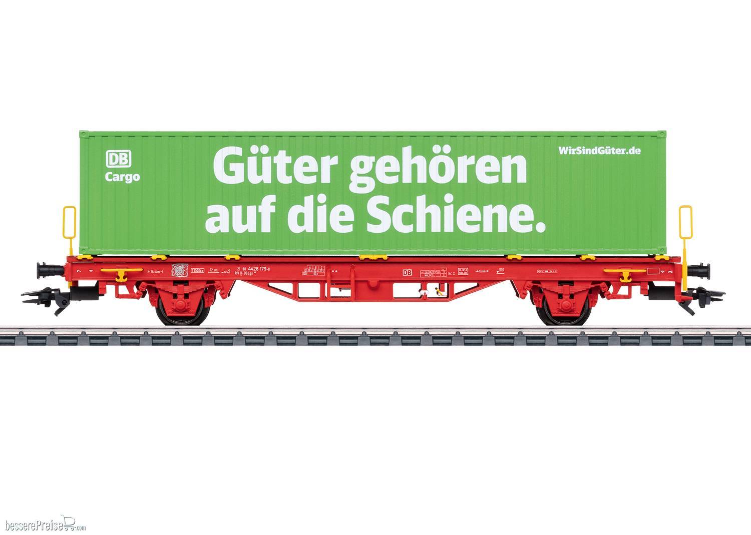 Container-Tragwagen Lgs 580 - Eurotrain-Modell