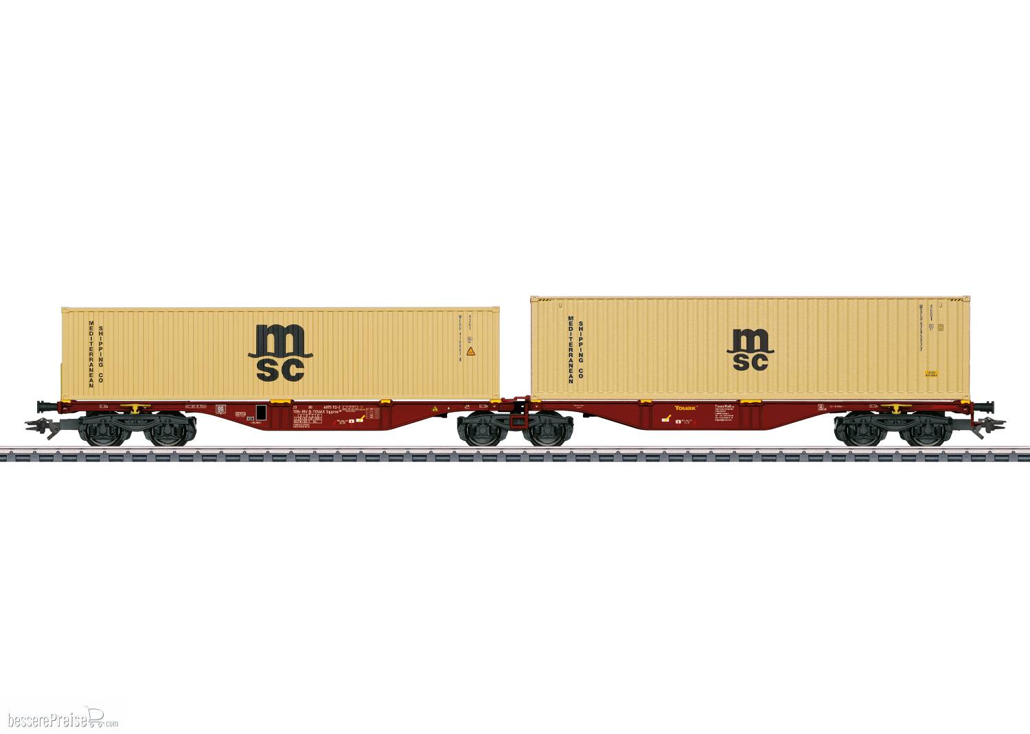 Doppel-Containertragwagen Sggrss 80