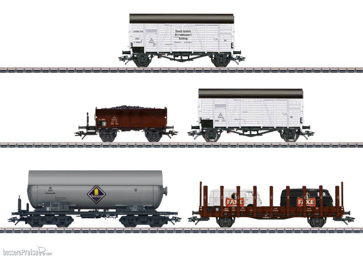 Güterwagen-Set DSB