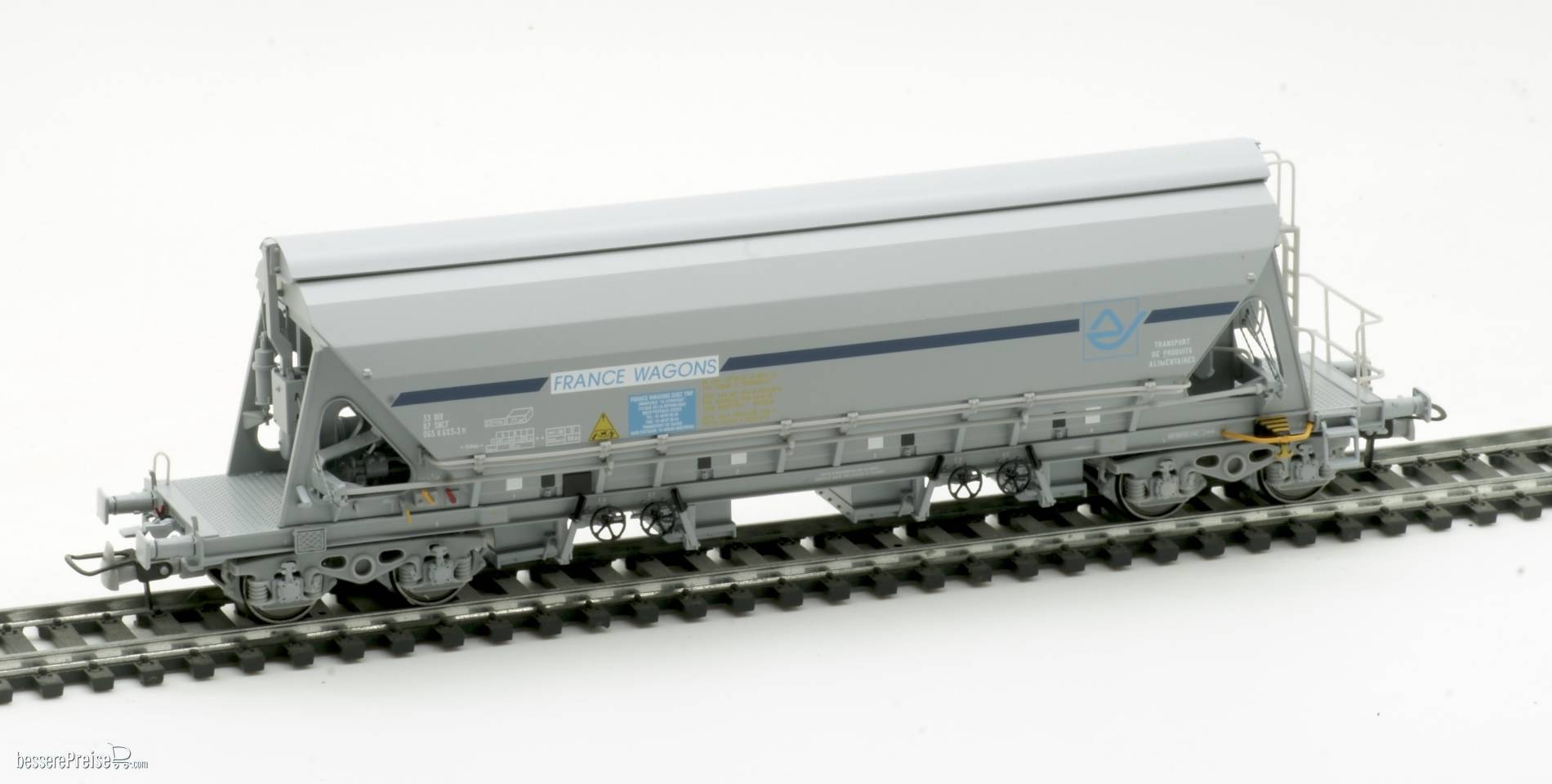 Selbstentladewagen der Gattung Tapps “France Wagons” - SNCF- Ep.V - Ausführung in grauer Farbgebung