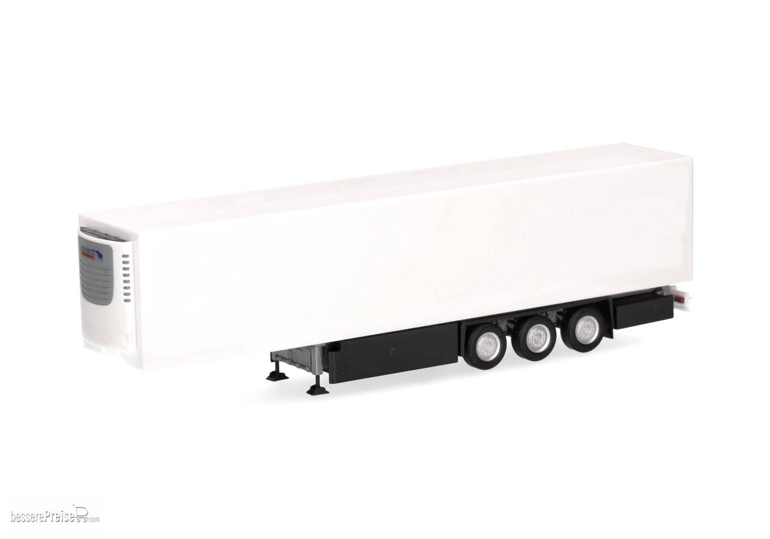 Herpa H0 (1:87) 077088 - Schmitz E-Trailer Kühlkofferauflieger 3achs, weiß | Modellbahn | Modelleisenbahn