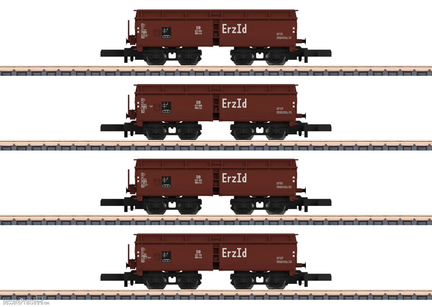 Güterwagenset Selbstentladewagen OOtz 44