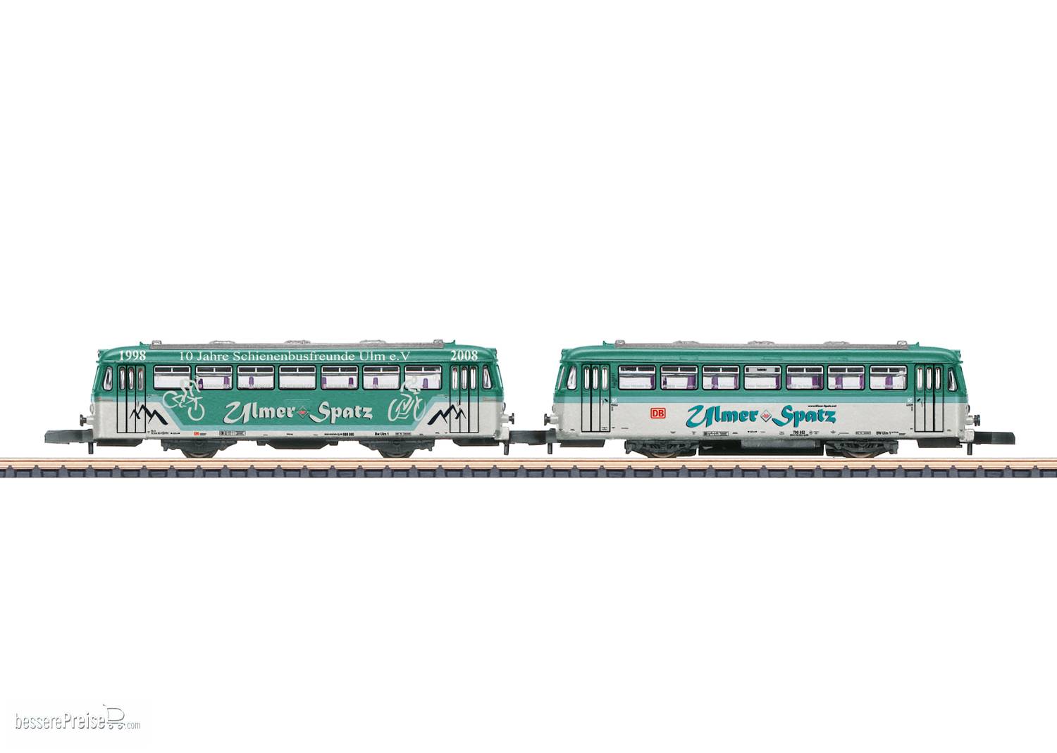 Schienenbus mit Beiwagen Baureihe 798/998