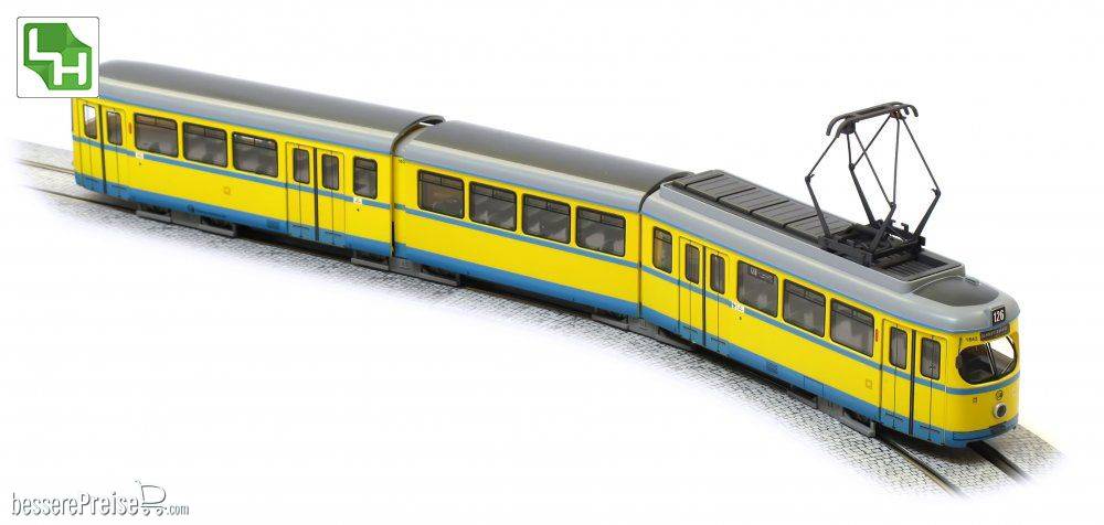 GT8 Essen, blau/gelb, Nr. 1863, mit Antrieb, Licht, Digitalschnittstelle