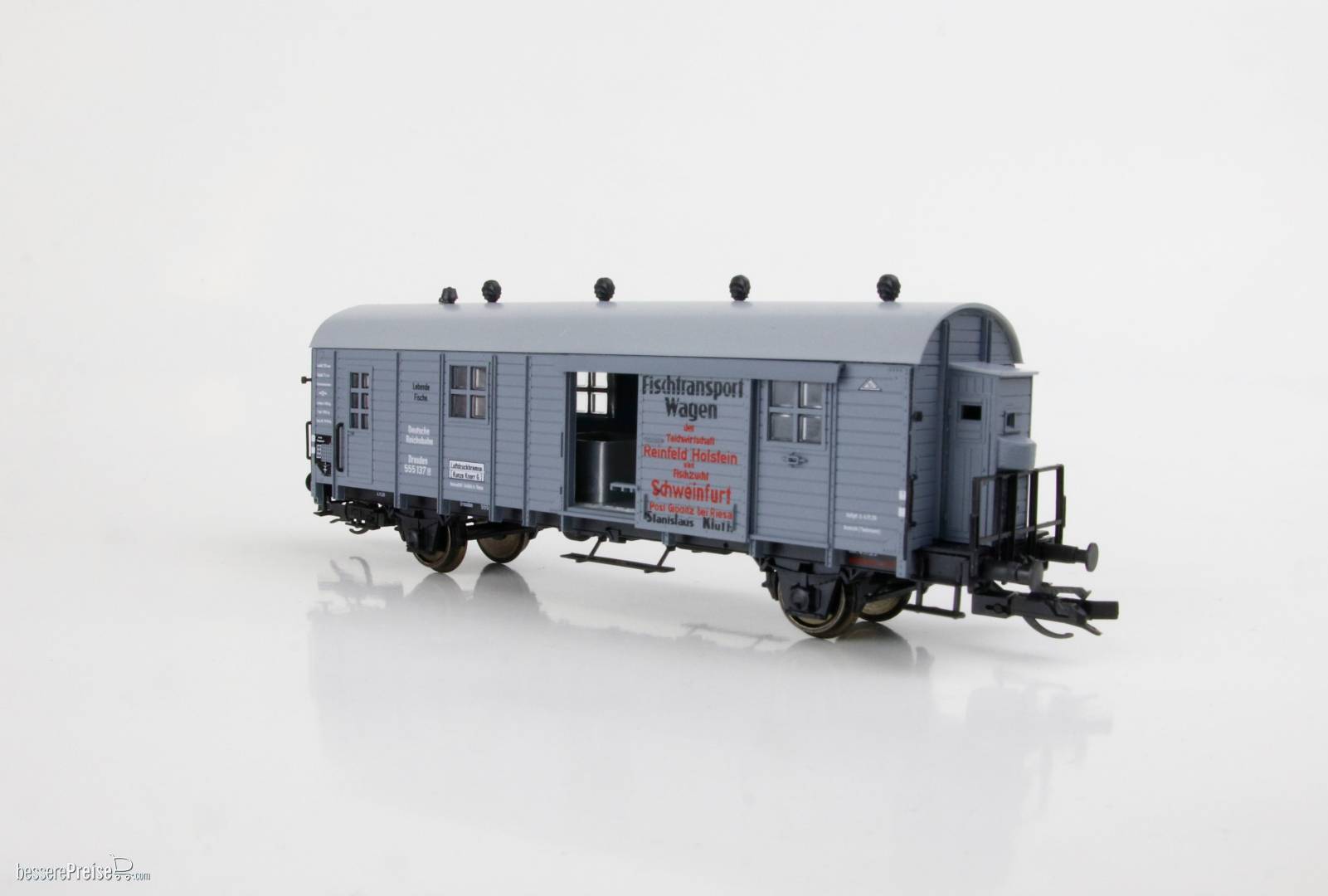Fischtransportwagen lebende Fische der DRG Ep. II