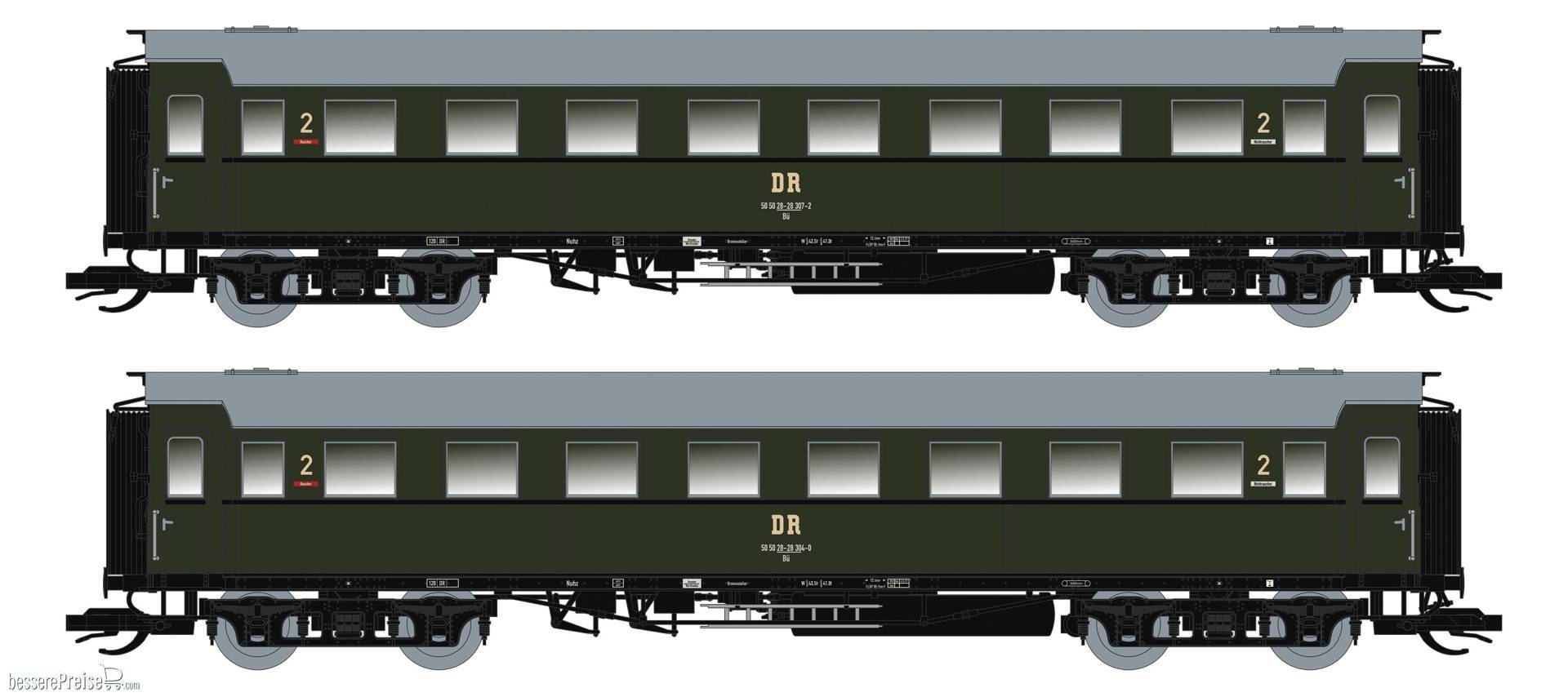 2er Set Personenwagen C4Ü Sa 07, DR, Ep.IV