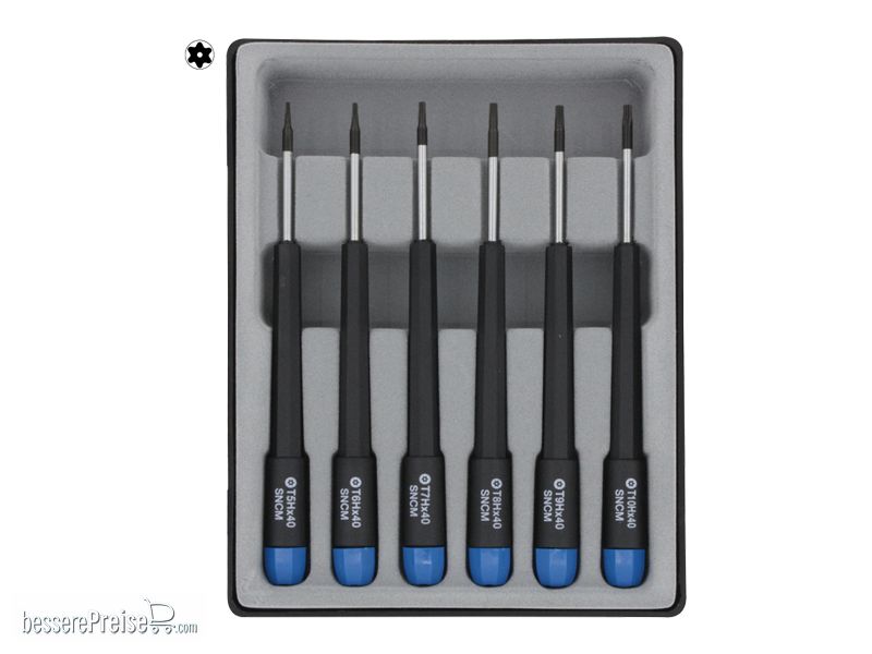 Schönwitz 12468 - Torx T-Profil Innenloch Schraubendreher Set 6 tlg. | Modellbahn | Modelleisenbahn