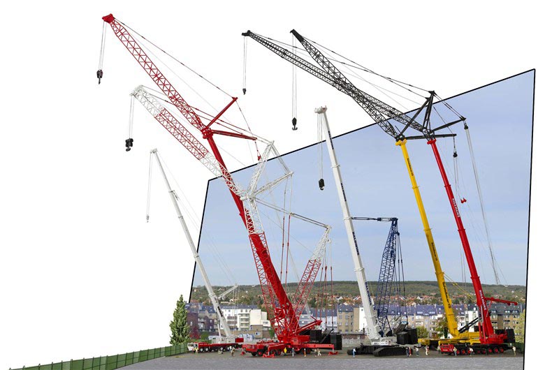 Kibri 13005 - Spur H0 LIEBHERR LTM 1400 mit Wippspitze