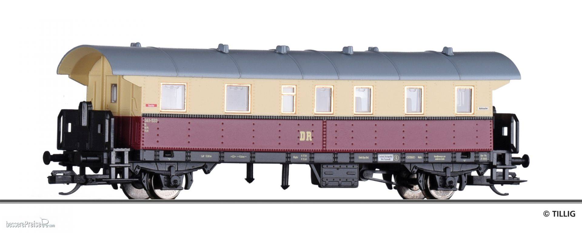 (KU538) TILLIG 13021 TT DC Reisezugwagen 2. Kl. der DR, OVP | Condition: Gebraucht