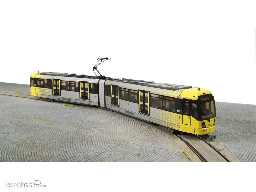 Manchester Metrolink M5000 Nr. 3101, mit Antrieb