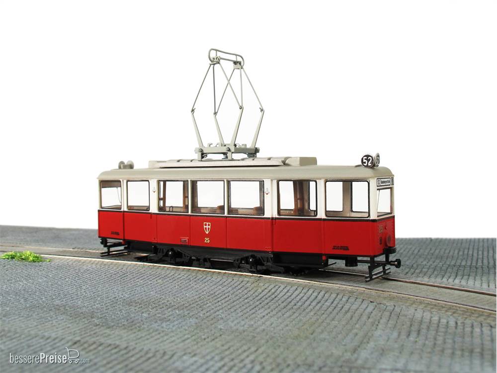 KSW Wien Tw. Nr. 25, rot, hochwertiges Standmodell