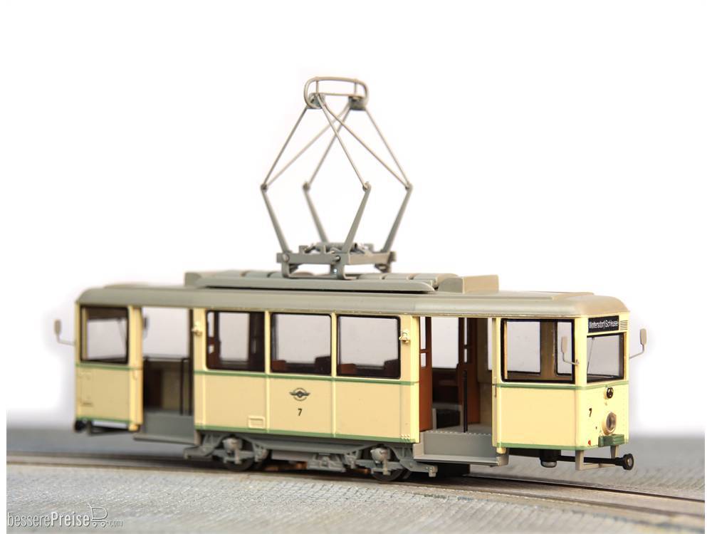KSW Museums-Triebwagen 7 Woltersdorf, hochwertiges Standmodell
