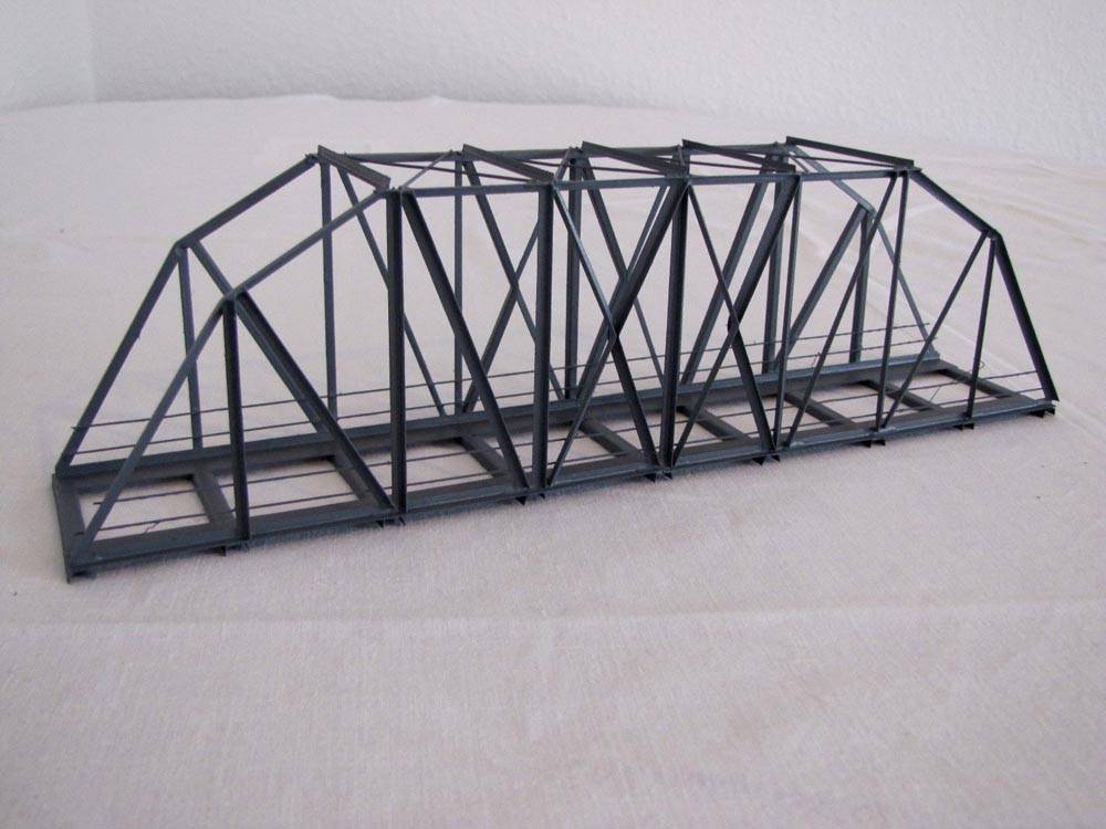 Hack Brücken H0 (1:87) 13702 - Bogen/Kastenbrücke 30 cm, grün - Typ BK30-g | Modellbahn | Modelleisenbahn
