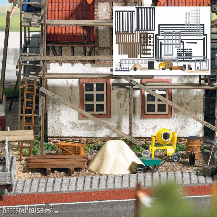 Busch H0 (1:87) 1376 - Baustellen-Set | Modellbahn | Modelleisenbahn