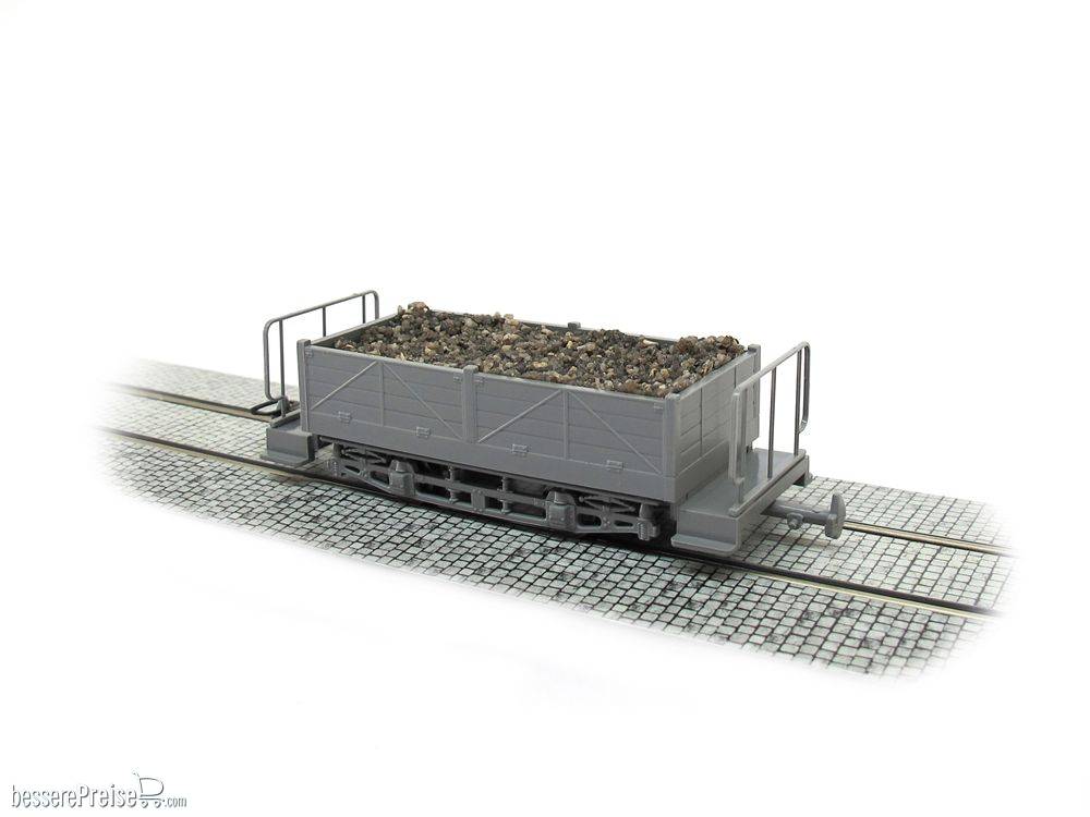 Güterwagen, grau mit grauem Fahrwerk