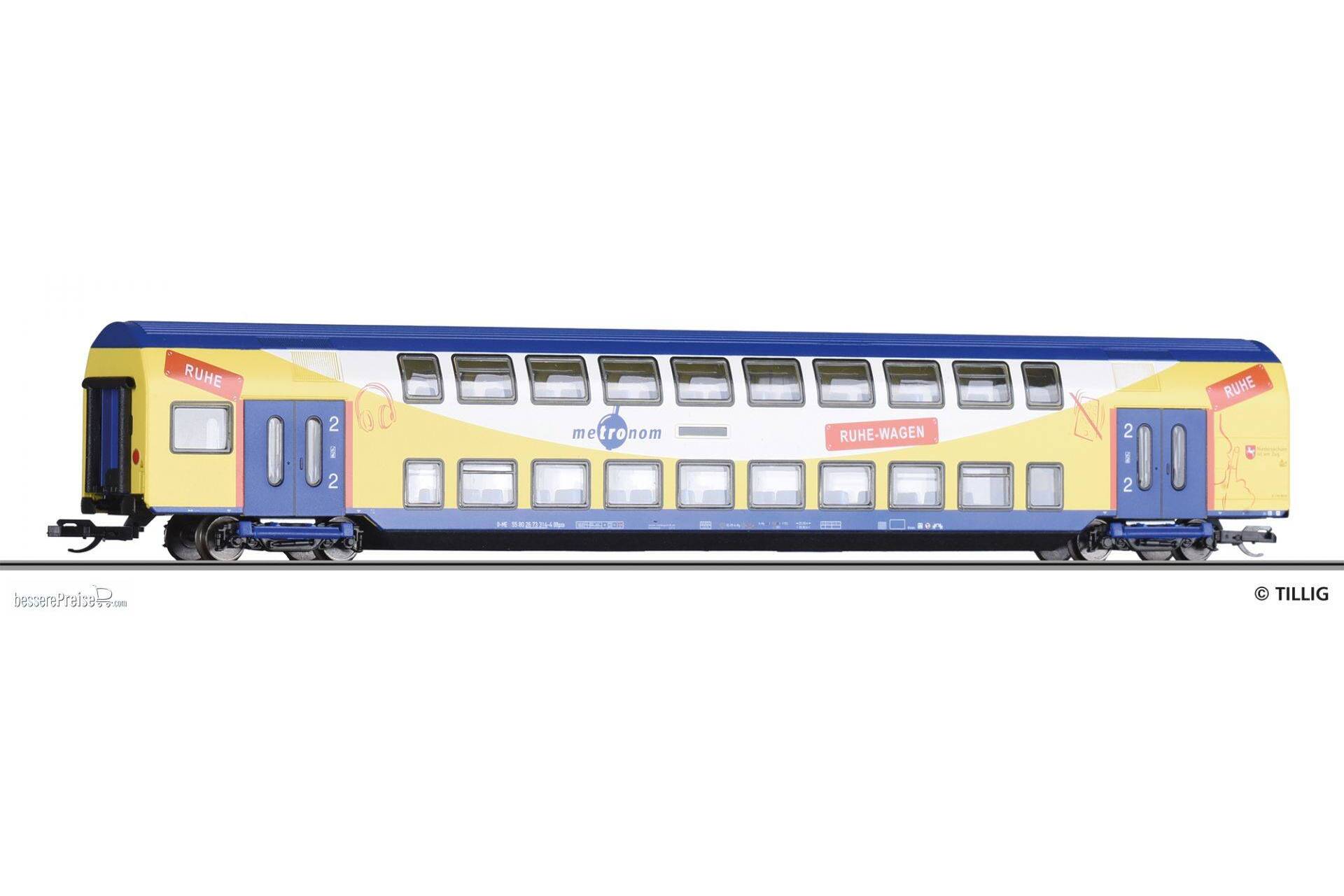 Doppelstockwagen DBz 750 Metronom Ep IV Tillig 16808 NEU/OVP TT 1:120 | Condition: Neu