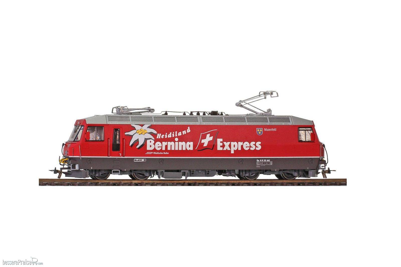 Bemo 1759111 - RhB Ge 4-4 III 641 Universallok Heidiland Express