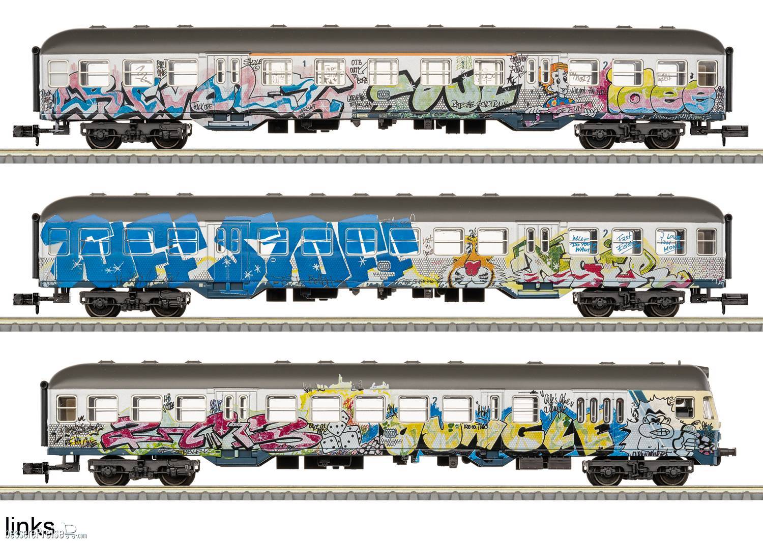 Wagen-Set Kunst-Silberlinge