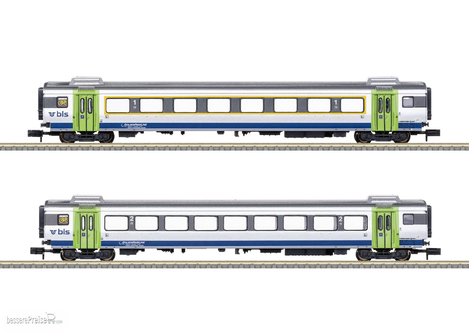 Schnellzugwagen-Set GOLDENPASSLINE