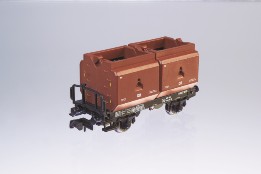 3er Set Kokskübelwagen Okmm 38, bel. m. je 2 Kübeln, DB, Ep. 3 - 4./5./6. Betr.nr. 600 599 / 600 600 und 600 636