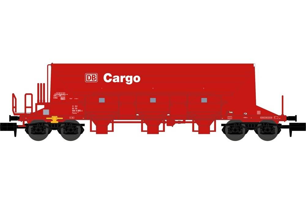 Kies- und Schotterwagen Facns 133, verkehrsrot, DB Cargo, Ep. 5 - 1.Betr.nr. 3180 694 8 885-2