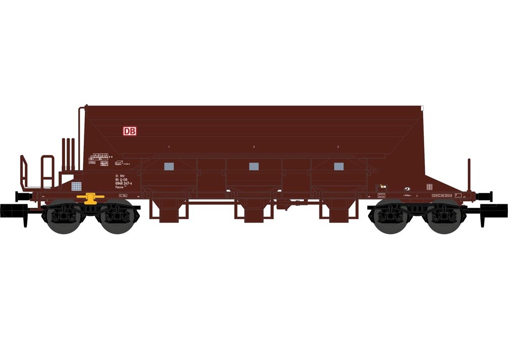 Kies- und Schotterwagen Facns 133, rotbraun, DB AG, Ep. 6 - 1.Betr.nr. 3180 694 8 274-9