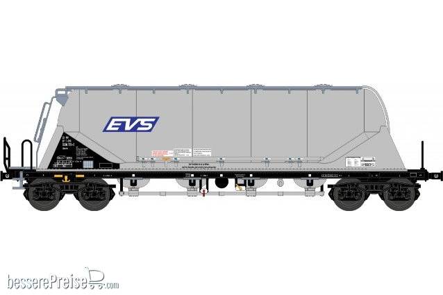 Zementsilowagen Uacns EVS - neues Logo - silber - Ep. 6 - Betr.nr.3780 9326 724-0