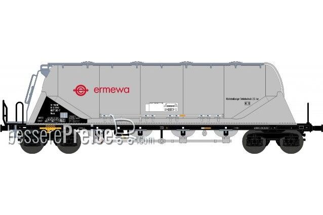 Zementsilowagen Uacns ERMEWA, silber, Ep. 6 - Betr.nr. 3780 9327 397-7