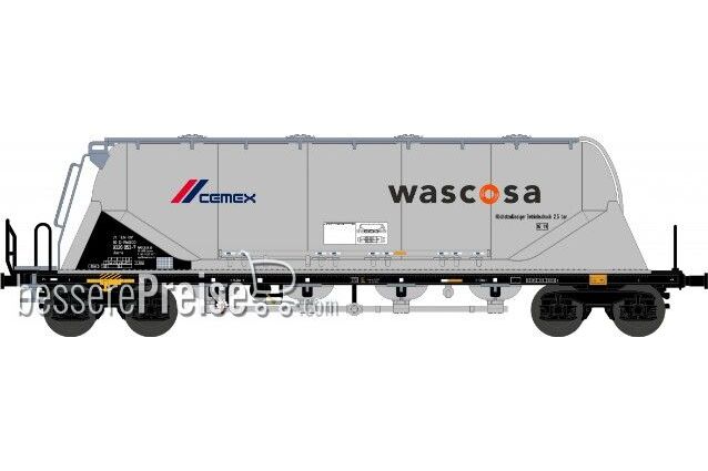 Zementsilowagen Uacns Wascosa-cemex, silber, Ep. 6 - Betr.nr. 3780 9327 053-7