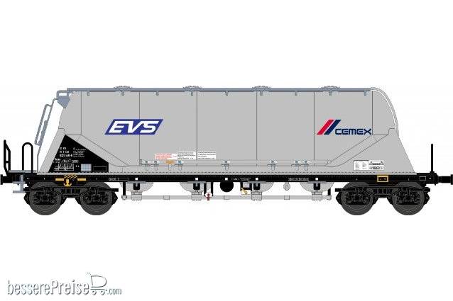 Zementsilowagen Uacns EVS-cemex - neues Logo - silber - Ep. 6 - Betr.nr. 3780 9326 559-9