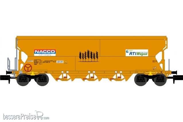 Getreidewagen Tagnpps 101m³ RTI Wagon - orange - NACCO - 1. Betr.nr.0764 104-0
