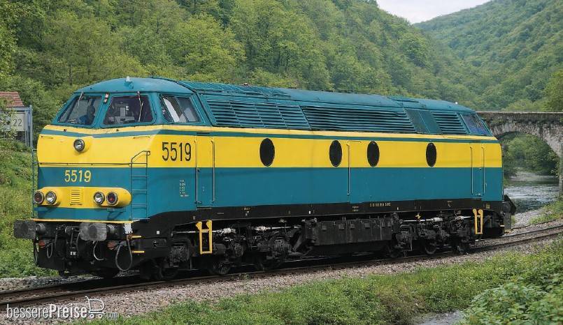 Diesellok SNCB 5519 blau/gelb - Ep.VI - AC 3-Leiter Wechselstrom - Digital