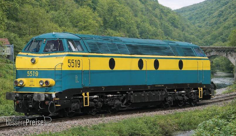 Diesellok SNCB 5519 blau/gelb - Ep.VI - AC 3-Leiter Wechselstrom - Digital mit Sound