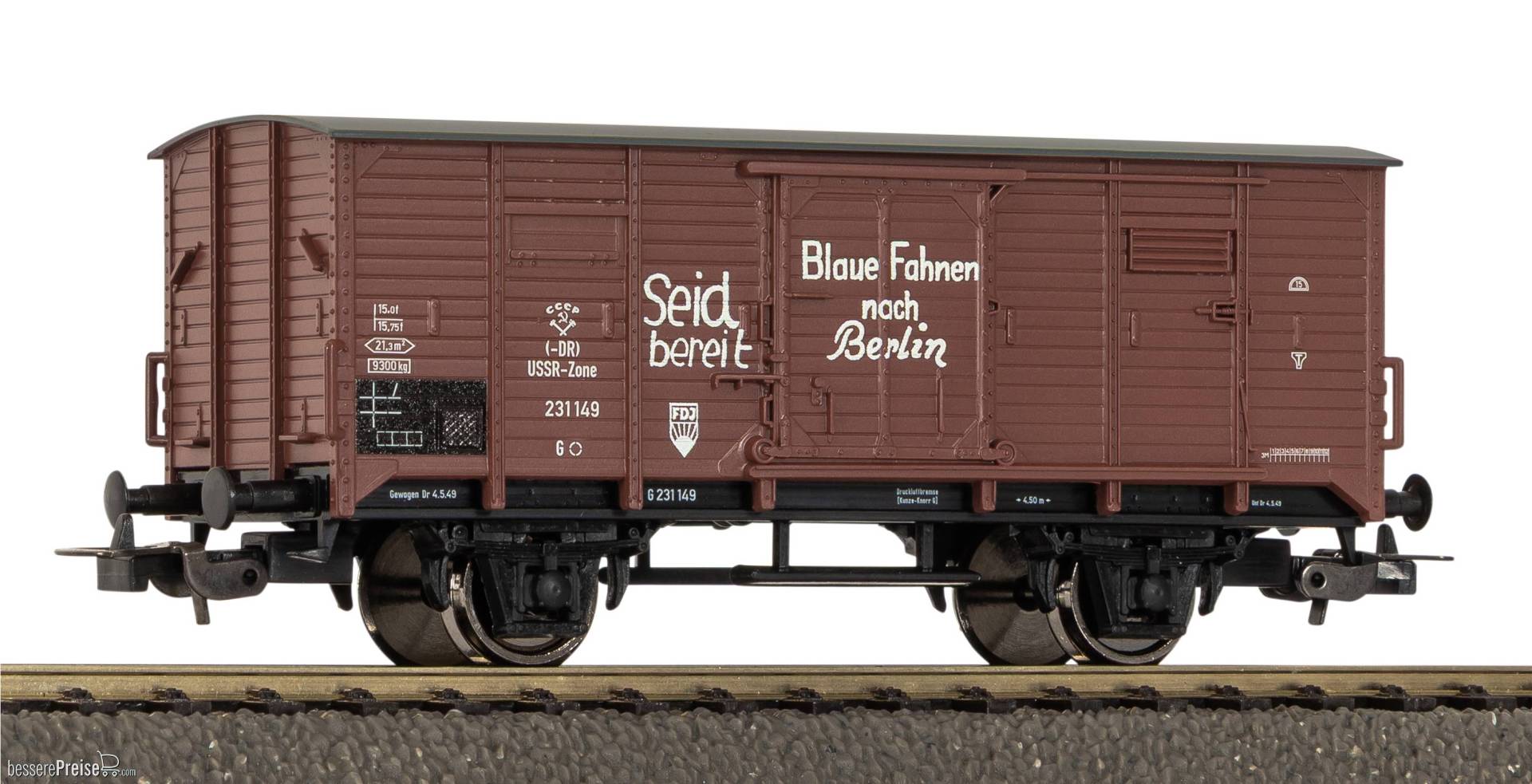 GER:Gedeckter Güterwagen G02 FDJ DR III