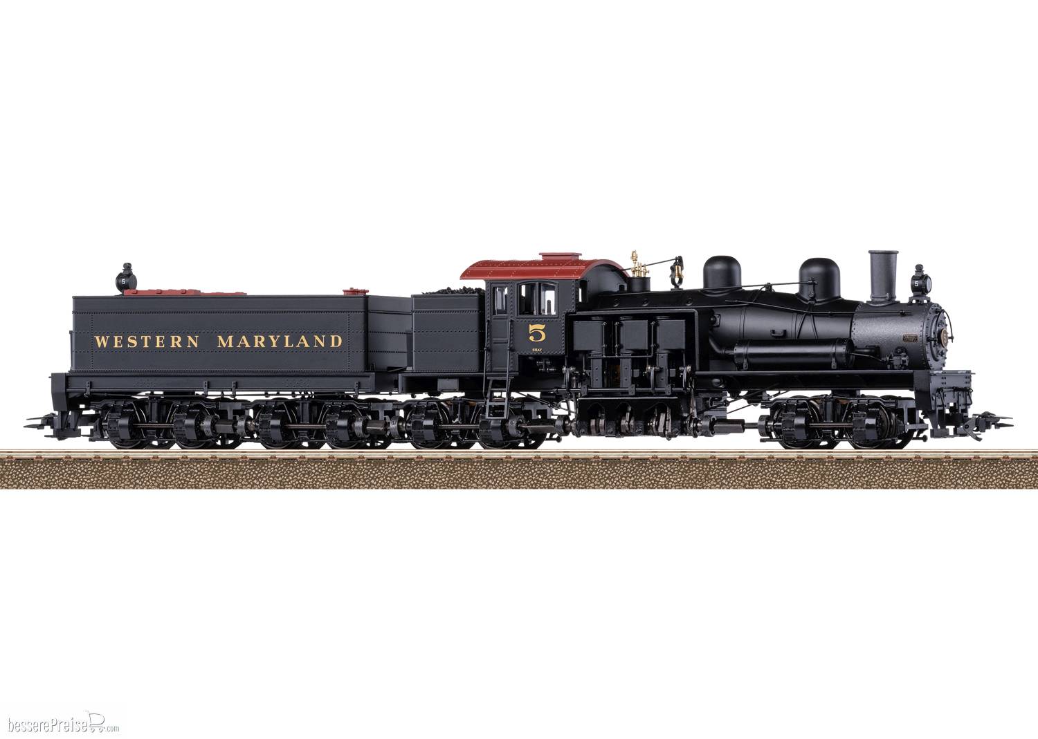US-Getriebe-Dampflokomotive Bauart Shay