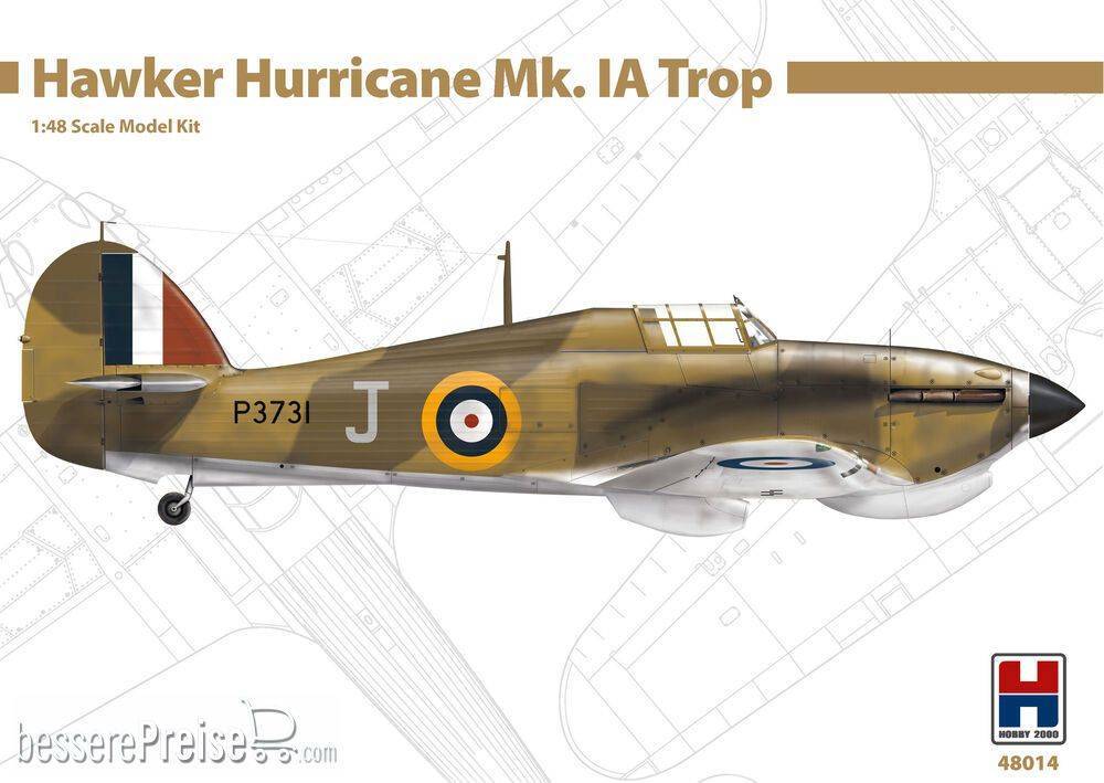 Hobby 2000 H2K48014 - 1:48 Hawker Hurricane Mk.IA Trop | Modellbau