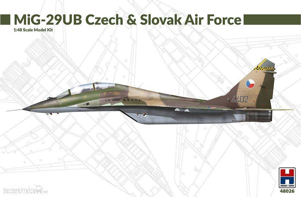 Hobby 2000 48026 - 1:48 MiG-29UB Czech & Slovak Air Force | Modellbau