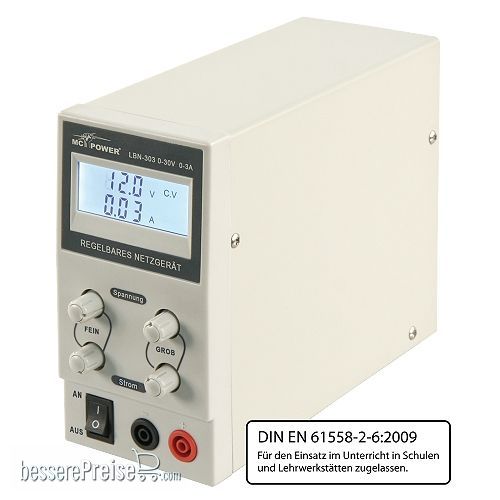 Labornetzgerät 0–120V / 0–3A, 360W – Digital Produktbild-Vorschau 2