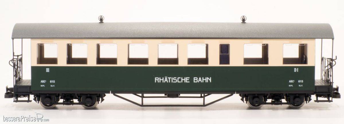RhB Personenwagen ABC 615 grün/beige