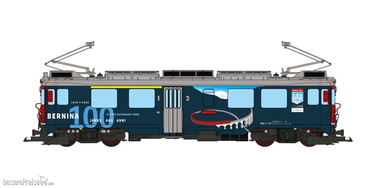 RhB Triebwagen ABe 4/4 III in Spur G