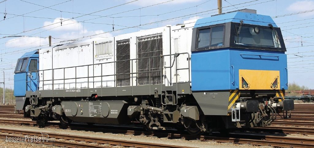 Diesellok G2000 Railtraxx blue - DC. 2-Rail