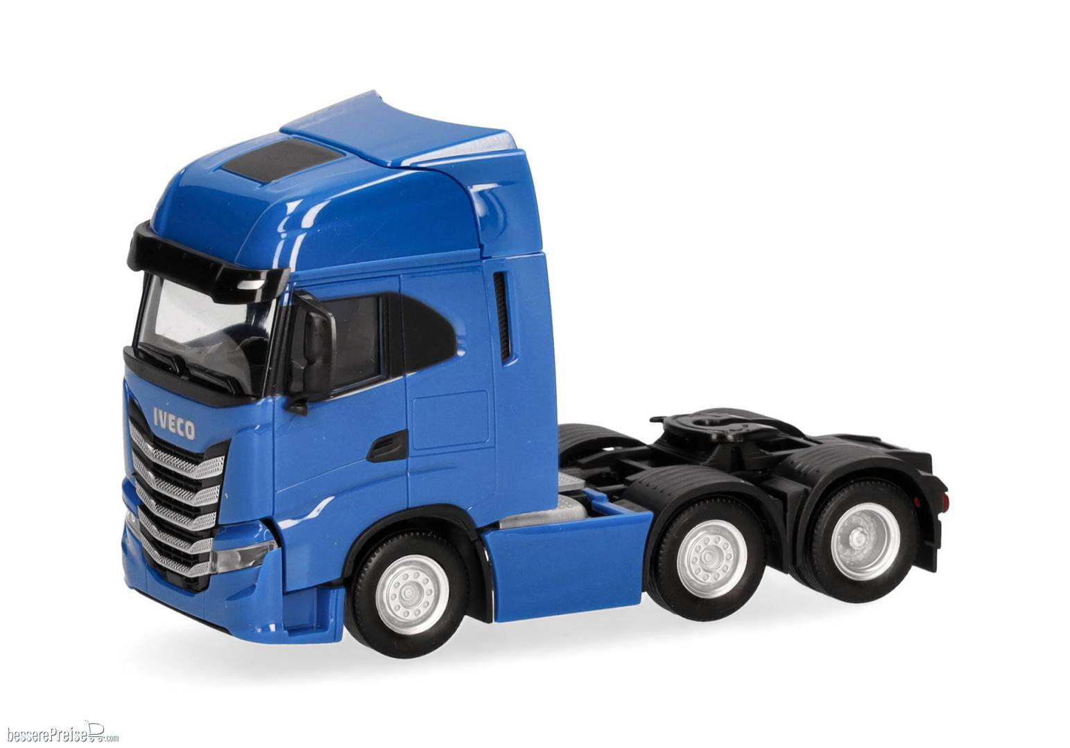 Herpa 317122-003 - Iveco S-Way Zugmaschine 3achs (6x2), verkehrsblau