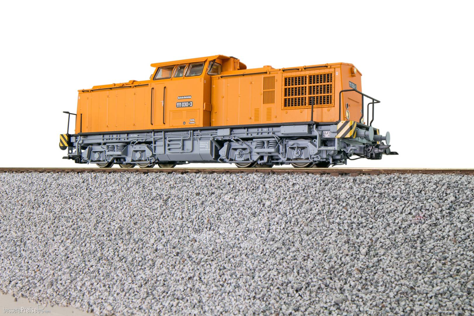 Diesellok, H0, V100 DR, 111 030 DR, orange, Ep IV, Vorbildzustand um 1983, LokSound, Rauch, Kupplung DC/AC