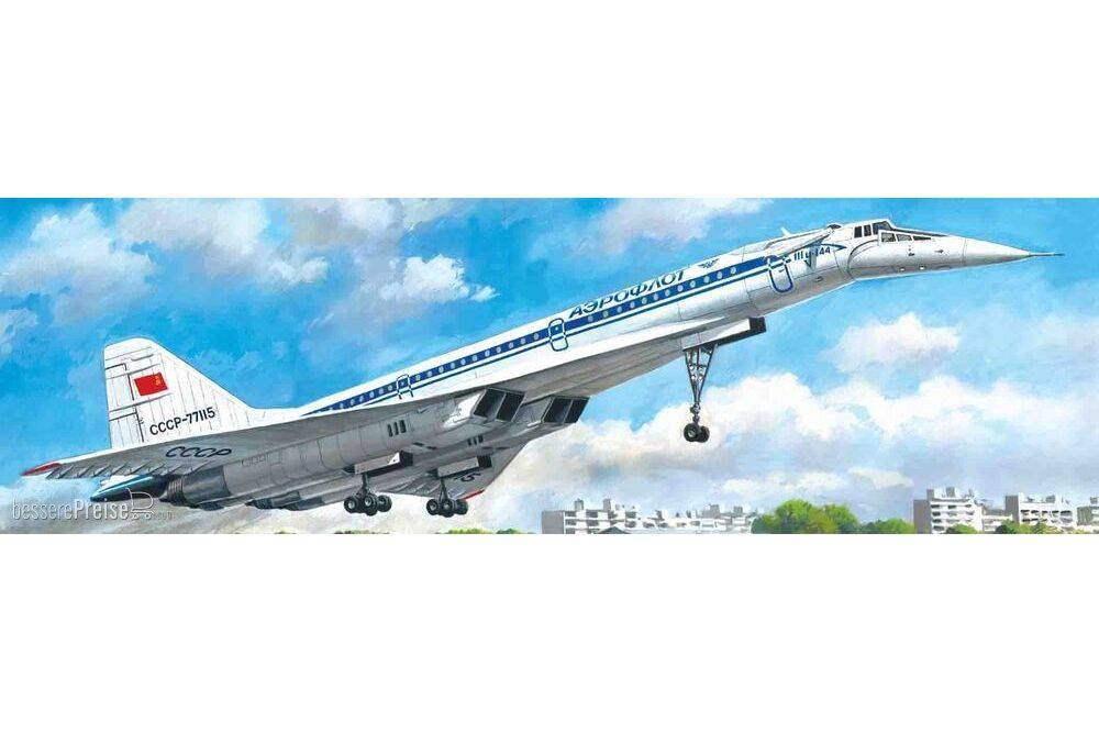 ICM 14402 - 1:144 Tupolev-144D, Soviet Supersonic Passenger Aircraft | Modellbau
