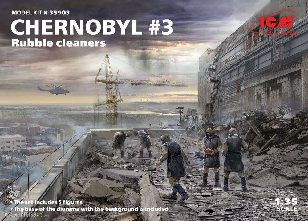ICM 35903 - 1:35 Chernobyl3. Rubble cleaners (5 figures) | Modellbau
