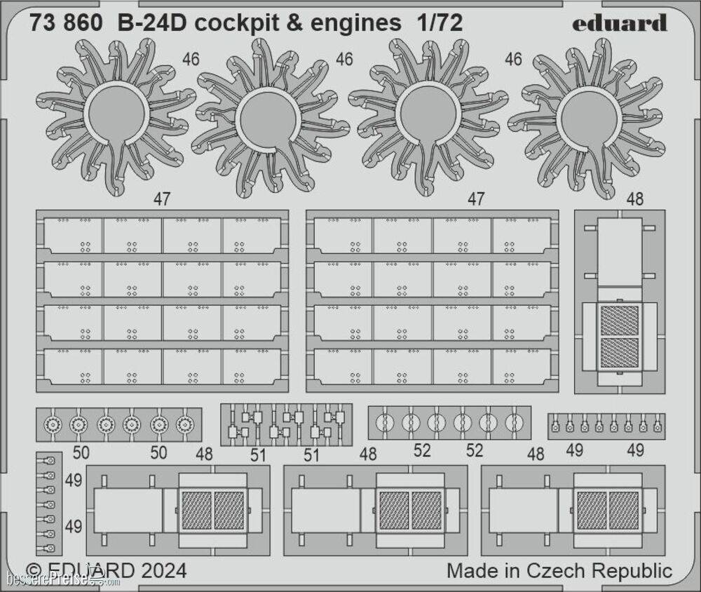 Eduard Accessories 73860 - B-24D cockpit