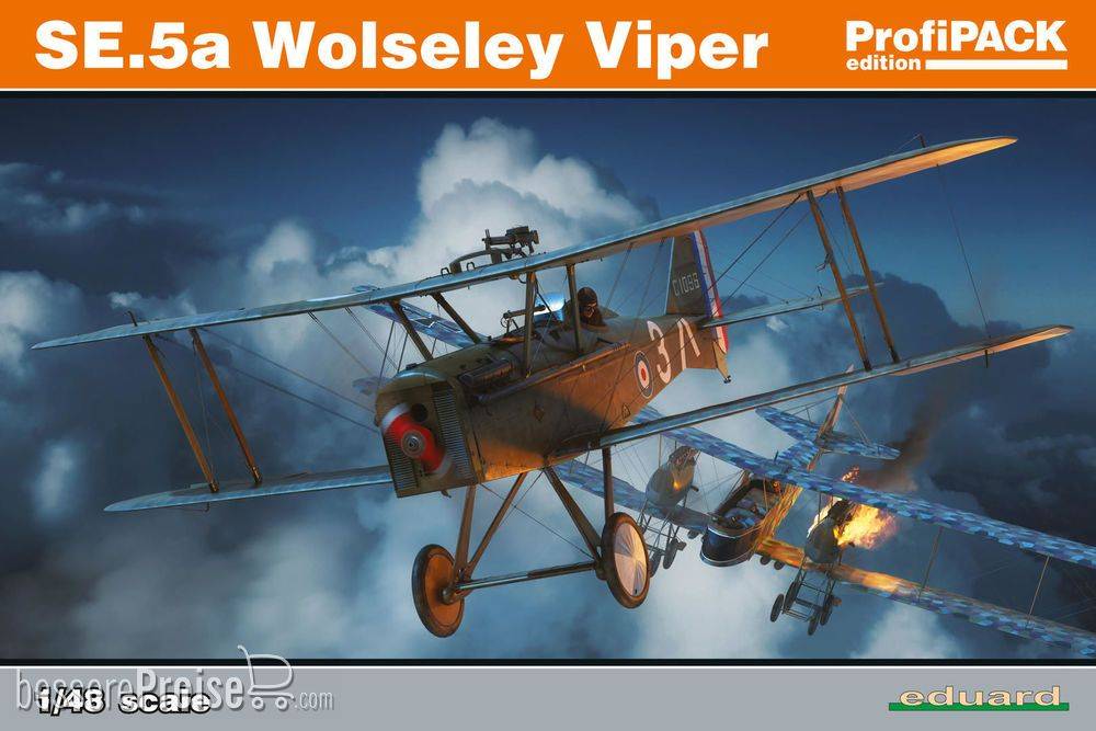 Eduard Plastic Kits 82131 - SE.5a Wolseley Viper Profipack in 1:48 | Modellbau