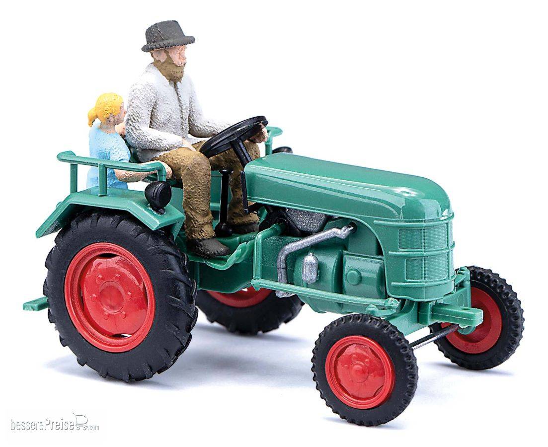 Busch H0 (1:87) 40072 - Traktor Kramer KL 11 mit Bauer und Kind | Modellbahn | Modelleisenbahn