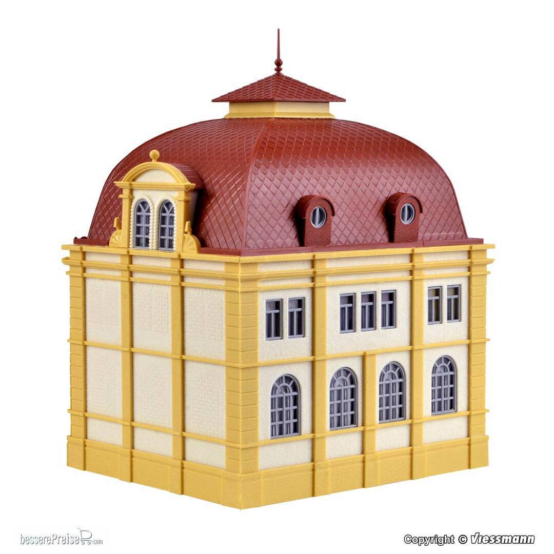 Vollmer 42004 - H0 Botschaftsgebäude mit LED-Beleuchtung, Funktionsbausatz