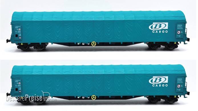 2-teiliges Set der SNBC Cargo Schiebeplanenwagen - Ep.V-VI - (Set A)